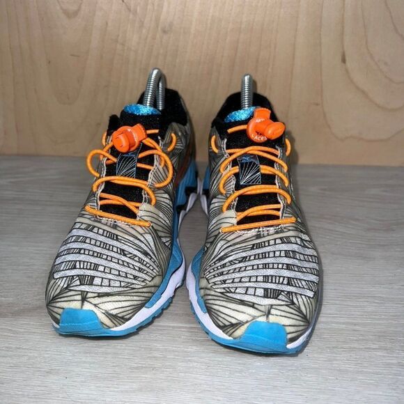 Mizuno Wave Paradox 4 White/Black/Orange/Blue Women's 6.5 - Picture 2 of 10